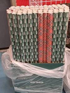 lot 1505 image: Lot of (24 Packs) Assorted Gift Wrap Paper 3-count ( 72 Total Items )