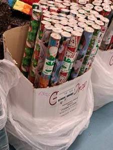lot 1506 image: Lot of (49 Rolls) Assorted Gift Wrap Paper