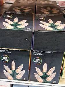 lot 1539 image: Lot of (15 Boxes) Super Bright All-Purpose Lights White 100-pcs