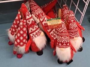 lot 1566B image: Lot of (13) Assorted Plush Dolls - Gnomes x