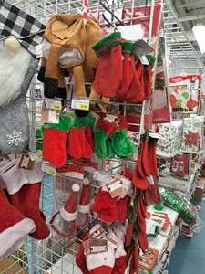 lot 1591 image: Assorted Christmas Dcor - Mini Stockings, Hat and Headbands