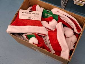 lot 1592A image: Lot of (20) Santa Hats