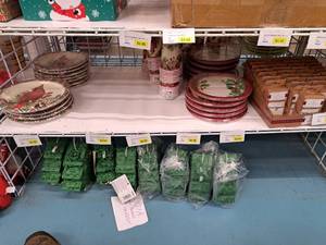 lot 1571 image: Assorted Holiday Plates, Clips, Hooks