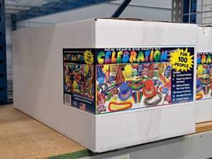 lot 1703 image: Lot of (1) 100-person New Years Eve Party Kit - Celebration
