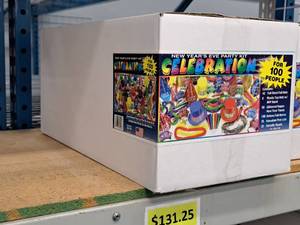 lot 1705 image: Lot of (1) 100-person New Years Eve Party Kit - Celebration
