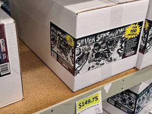 lot 1717 image: Lot of (1) 100-person New Years Eve Party Kit - Silver Sensation