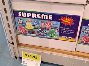 lot 1729 image: Lot of (1) 50-person New Years Eve Party Kit - Supreme