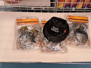 lot 1738 image: Lot of (3 Packs) New Years Headbands 12-count ( 36 Total Items ) with Hat
