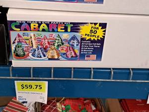 lot 1692 image: Lot of (1) 50-person New Years Eve Party Kit - Cabaret