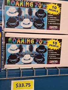 lot 1676 image: Lot of (2) 10-person New Years Eve Party Kit - Roaring 20s