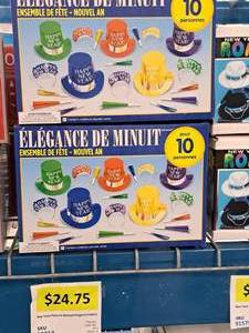lot 1674 image: Lot of (2) 10-person New Years Eve Party Kit - Midnight Elegance