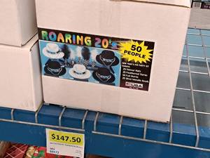 lot 1683 image: Lot of (1) 50-person New Years Eve Party Kit - Roaring 20s