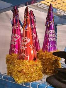 lot 1750 image: Lot of (60) Assorted Happy New Years Party Hats