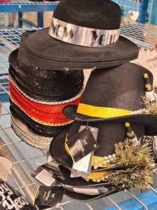 lot 1767 image: Lot of (23) Assorted Happy New Year Party Hats