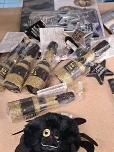 lot 1780 image: Lot of (15) Assorted New Years Party Dcor, Noise Makers  One Plushy