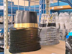 lot 1777 image: Lot of (43) Assorted New Years Party Hats
