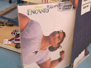 lot 1829 image: Disney Encanto Life-Size Cardboard Stand-up - Luisha (New)