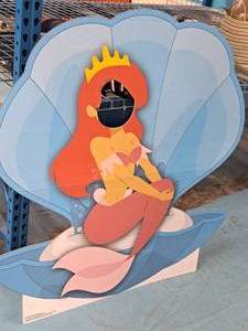 lot 1831 image: Cardboard Stand-up - Little Mermaid