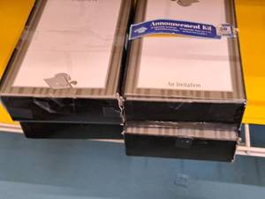 lot 1818 image: Lot of (4 Boxes) Invitations 50-count ( 200 total items )