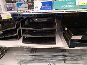 lot 1823 image: Lot of (15) Stackable Paper Organizer Trays