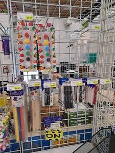 lot 1820 image: Assorted Craft Supplies - Dowels, Markers, Paints