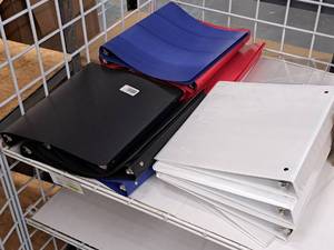 lot 1827 image: Assorted Office 3-ring Binders