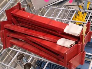 lot 538 image: Lot of (10) 12 Grid Panel Display Posts