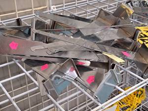 lot 539 image: Lot of (20) 12 Grid Panel Shelf Brackets