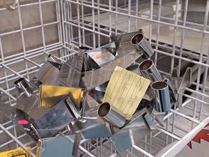lot 540 image: Lot of (16) 10 Grid Panel Display Hooks