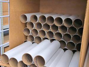 lot 568 image: Lot of (42) Mailing Tubes with Cap 9x2D