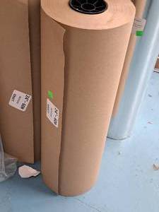 lot 572 image: Lot of (1 Roll) Kraft Butcher Paper 24x800