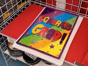 lot 1915 image: Lot of (2) Giant Graduation Cards w Envelopes 15x24