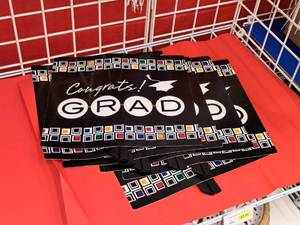 lot 1916 image: Lot of (6) Graduation Yard Signs 15x14