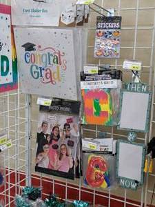 lot 1921 image: Assorted Graduation Party Supplies - Banners, Photo Props, Card Holder Boxes