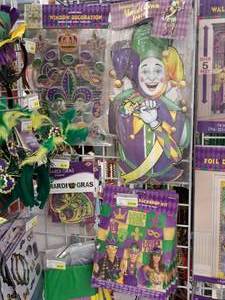 lot 1964 image: Assorted Mardi Gras Party Supplies