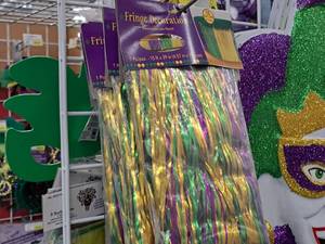 lot 1970 image: Lot of (5) Mardi Gras Party Supplies - Packs of Fringe Dcor