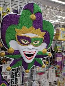 lot 1971 image: Lot of (15) Mardi Gras Party Supplies - Jester Decorations