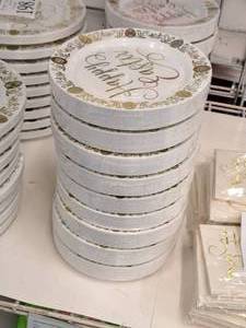 lot 1982 image: Lot of (9 Packs) 7-12 Premium Plastic Easter Plates 20-count ( 180 Total Items )
