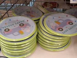lot 1992 image: Lot of (26 Packs) 8-12 Easter Plates 8-count ( 208 Total Items )