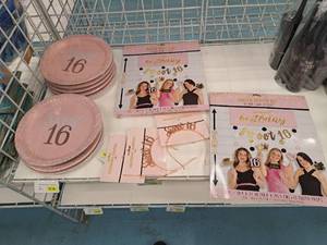lot 2057 image: Assorted Sweet 16 Birthday Party Supplies