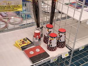 lot 2073 image: Assorted Mickey Mouse Party Supplies - Cups, Napkins, Centerpieces