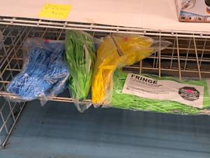lot 2117 image: Lot of (6) Assorted Decorative Fringes 15x10