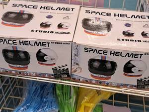 lot 2114 image: Lot of (2) Studio Halloween NASAArtemis Childrens Space Helmets