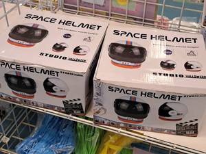 lot 2116 image: Lot of (2) Studio Halloween NASAArtemis Childrens Space Helmets