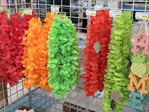 lot 2204 image: Assorted Spirit Leis and HOME Hanging Signs