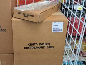 lot 2165 image: Lot of (One Case) Krystalphane  Gusset  Bags  (10 boxes per case, 100 bags per box) CBHP7