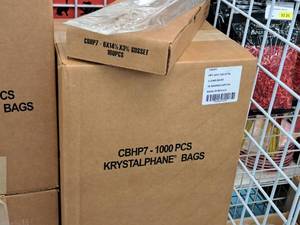 lot 2166 image: Lot of (One Case) Krystalphane  Gusset  Bags  (10 boxes per case, 100 bags per box) CBHP7