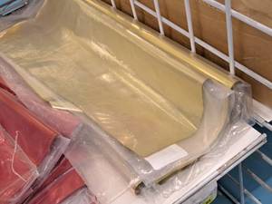 lot 2150 image: (1partial) Packs of Gold Mylar 18x30 100pack