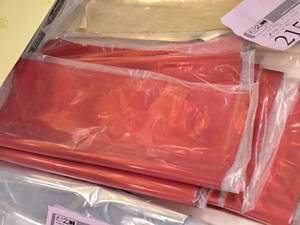 lot 2151 image: (5) Packs of Red Mylar 18x30 100-sheetspack