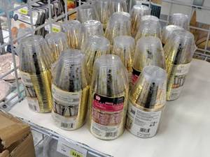 lot 2222 image: Lot of (21 Packs) 9-oz Printed Tumblers 30-count ( 630 Total Items )
